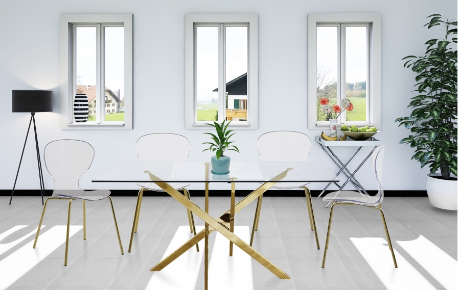 Crystal Style in Gold, Black, or Chrome